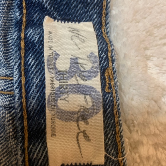 Free People Poppy Patch Straight Leg Jeans $148 Size 30x27 - Picture 11 of 13